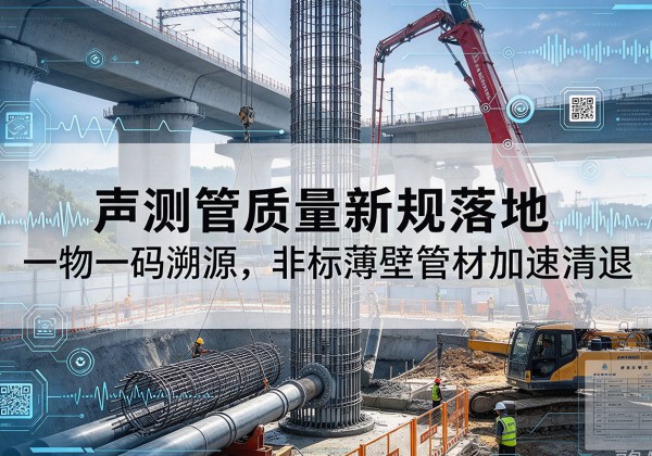 达孜声测管质量新规落地，一物一码溯源，非标薄壁管材加速清退